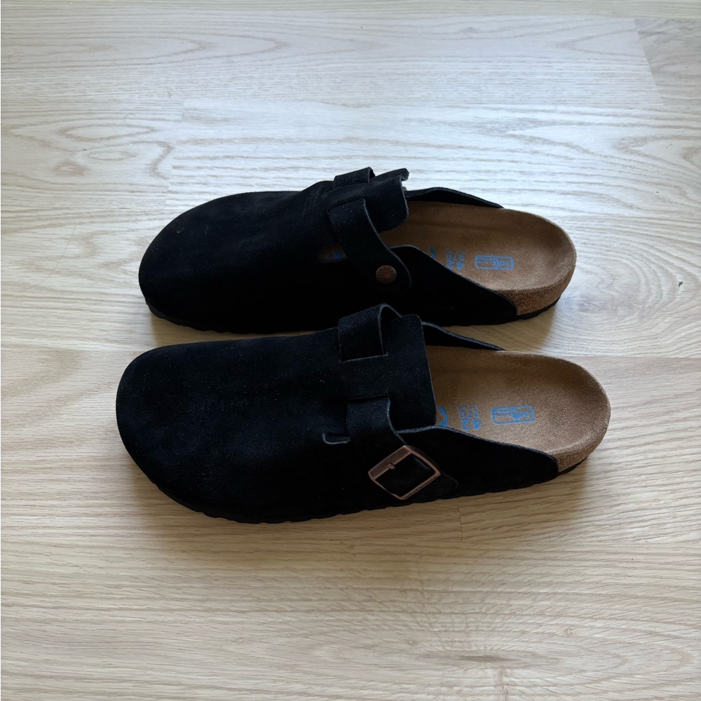 Birkenstock Black Suede Men's Sandals